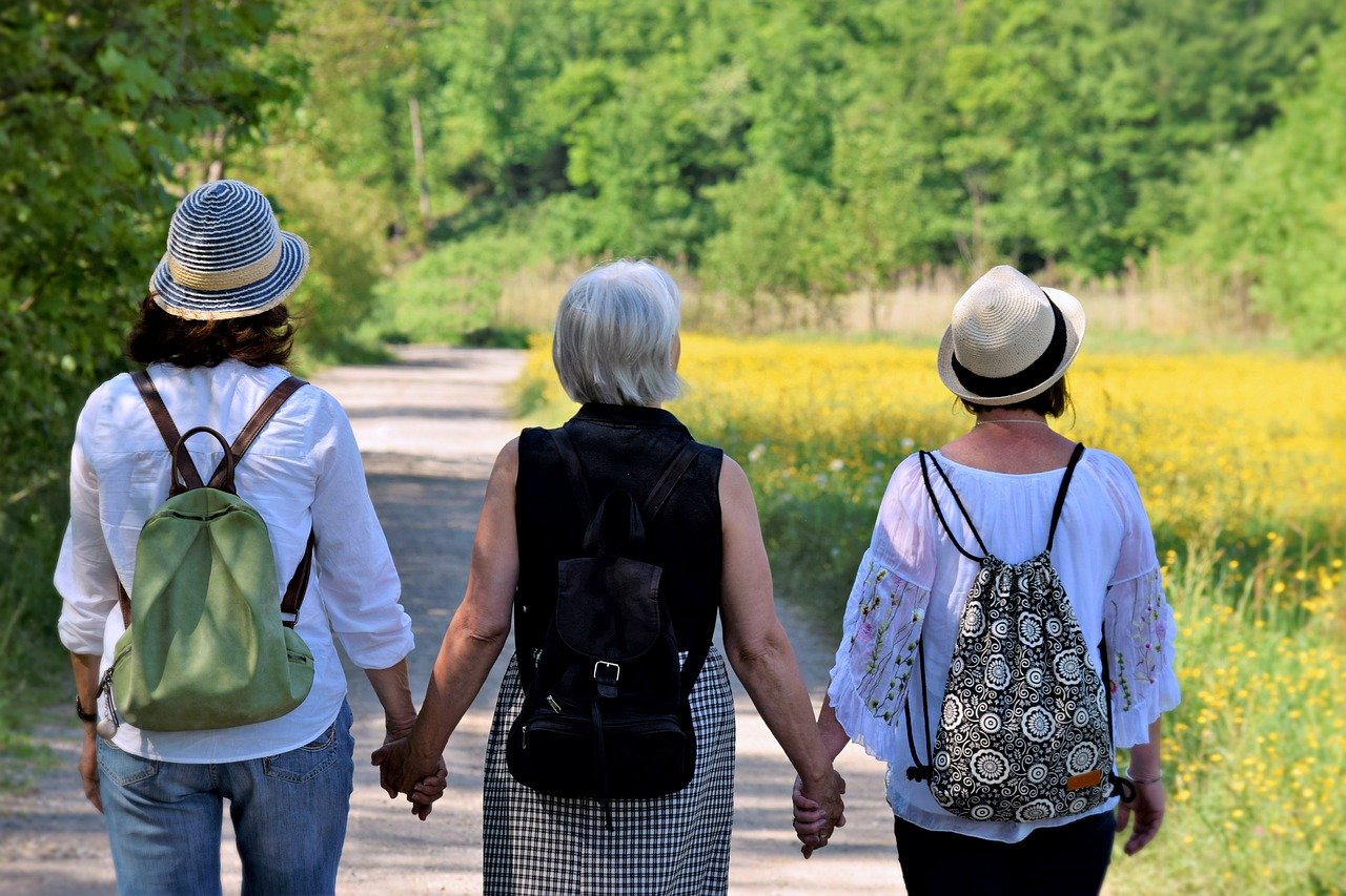 Trois femmes en balade