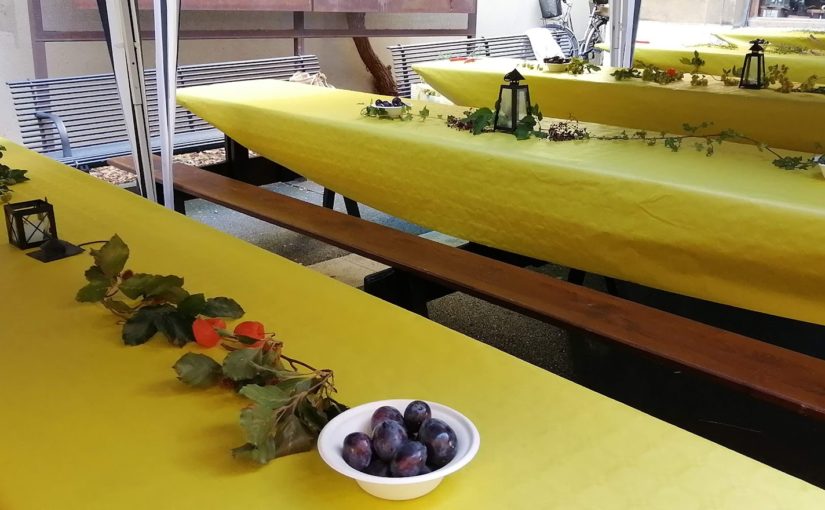 La Lanterne : tables décorées pour les 20 ans