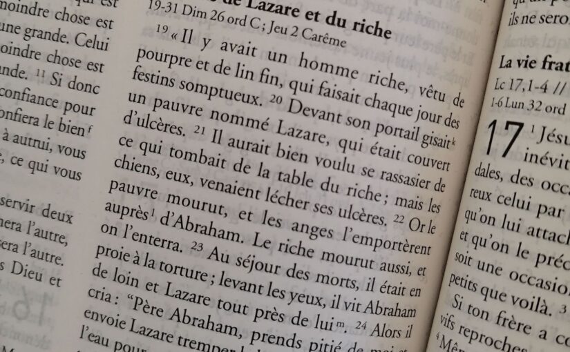 Texte de l'Evangile de Luc